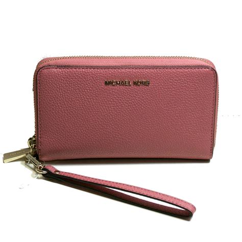 michael kors wristlet wallet rose quitled|Michael Kors wristlet clearance.